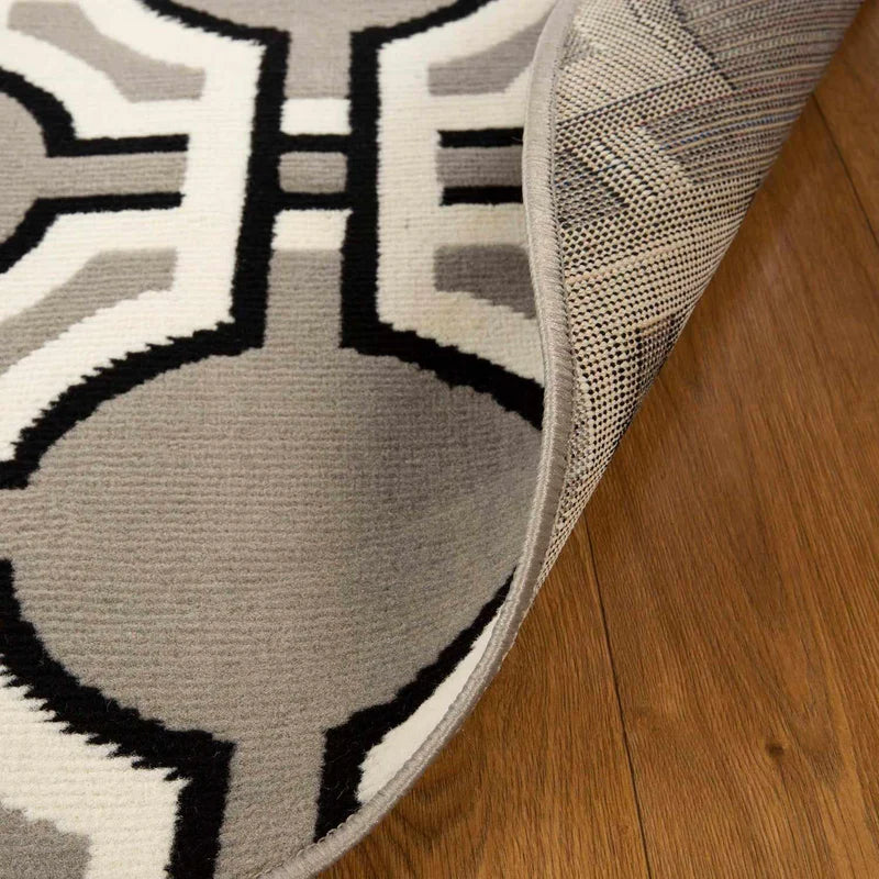 Pritchard Modern Geometric Area Rug or Runner Rug - Gray