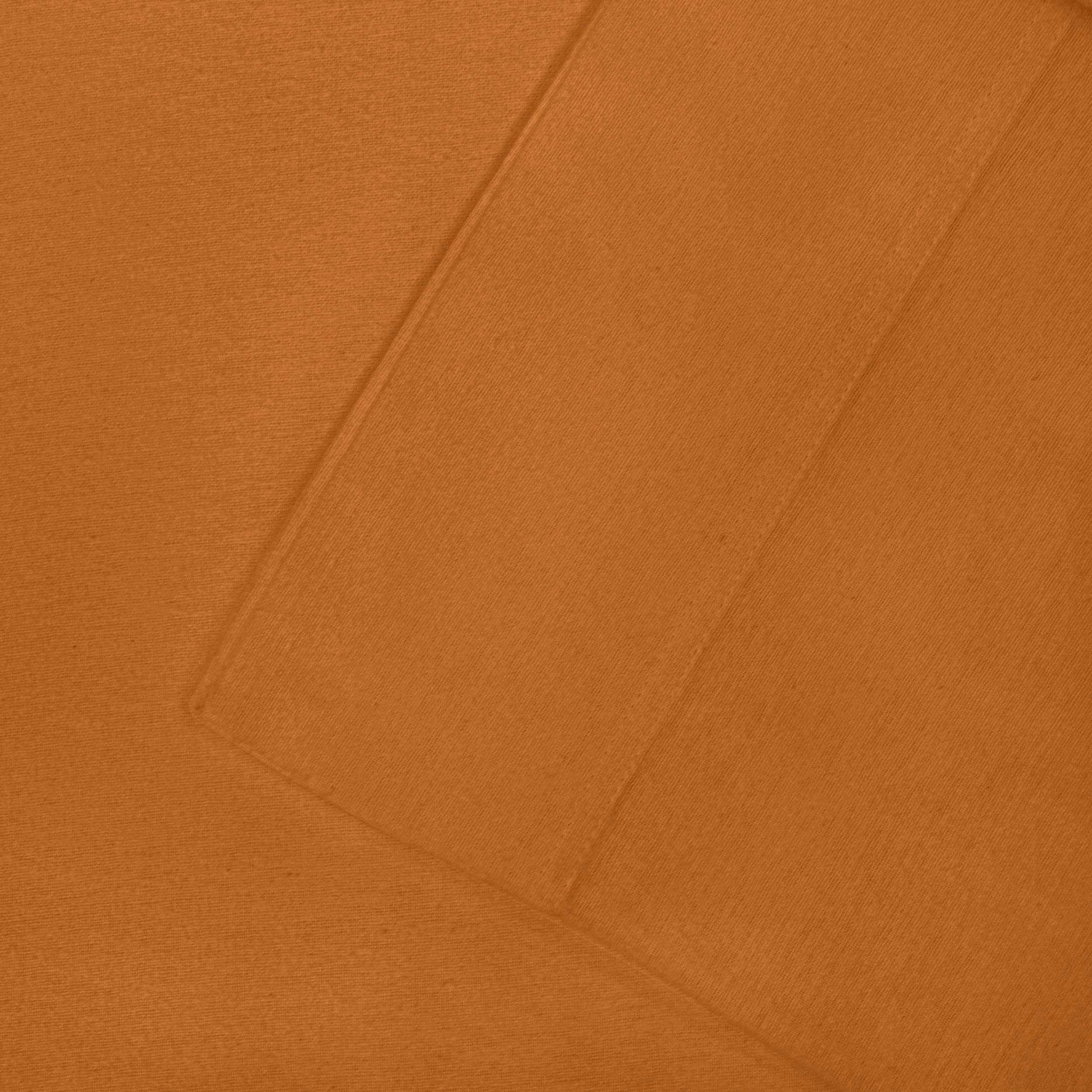 Cotton Flannel 2 Piece Pillowcase Set - Pumpkin