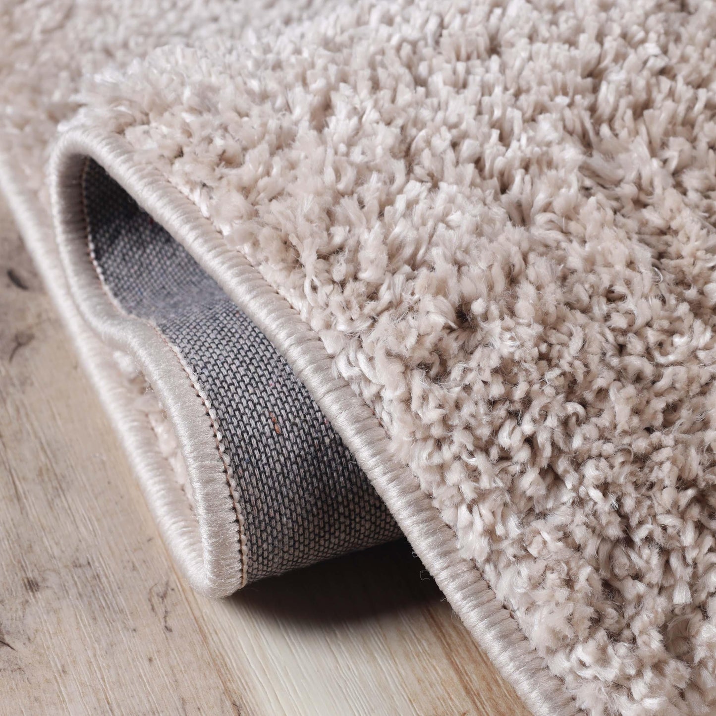 Superior Solid Indoor Plush Shag Area Rug Or Runner Or Round Rug - Beige
