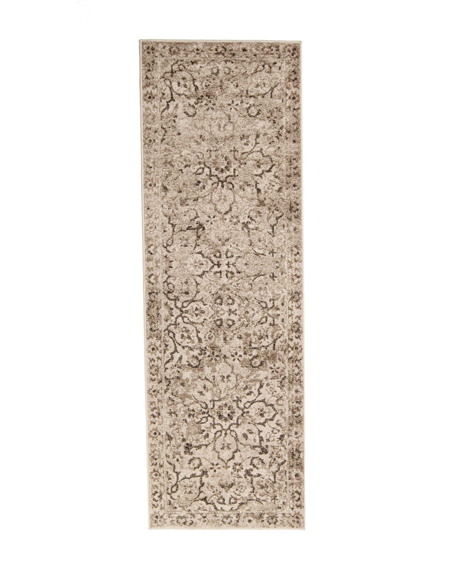 Caine Distressed Florals Modern Indoor Area Rug - Bronze