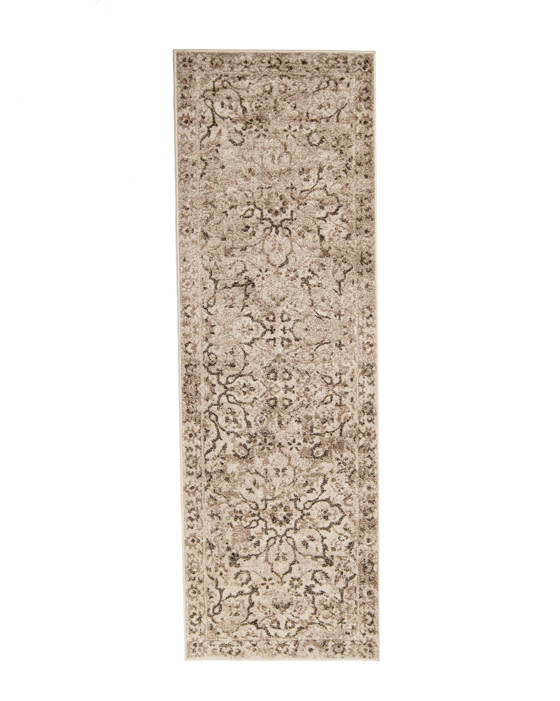 Caine Distressed Florals Modern Indoor Area Rug - Bronze