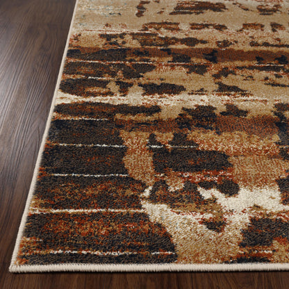 Damara Splatter Abstract Indoor Area Rug or Runner Rug