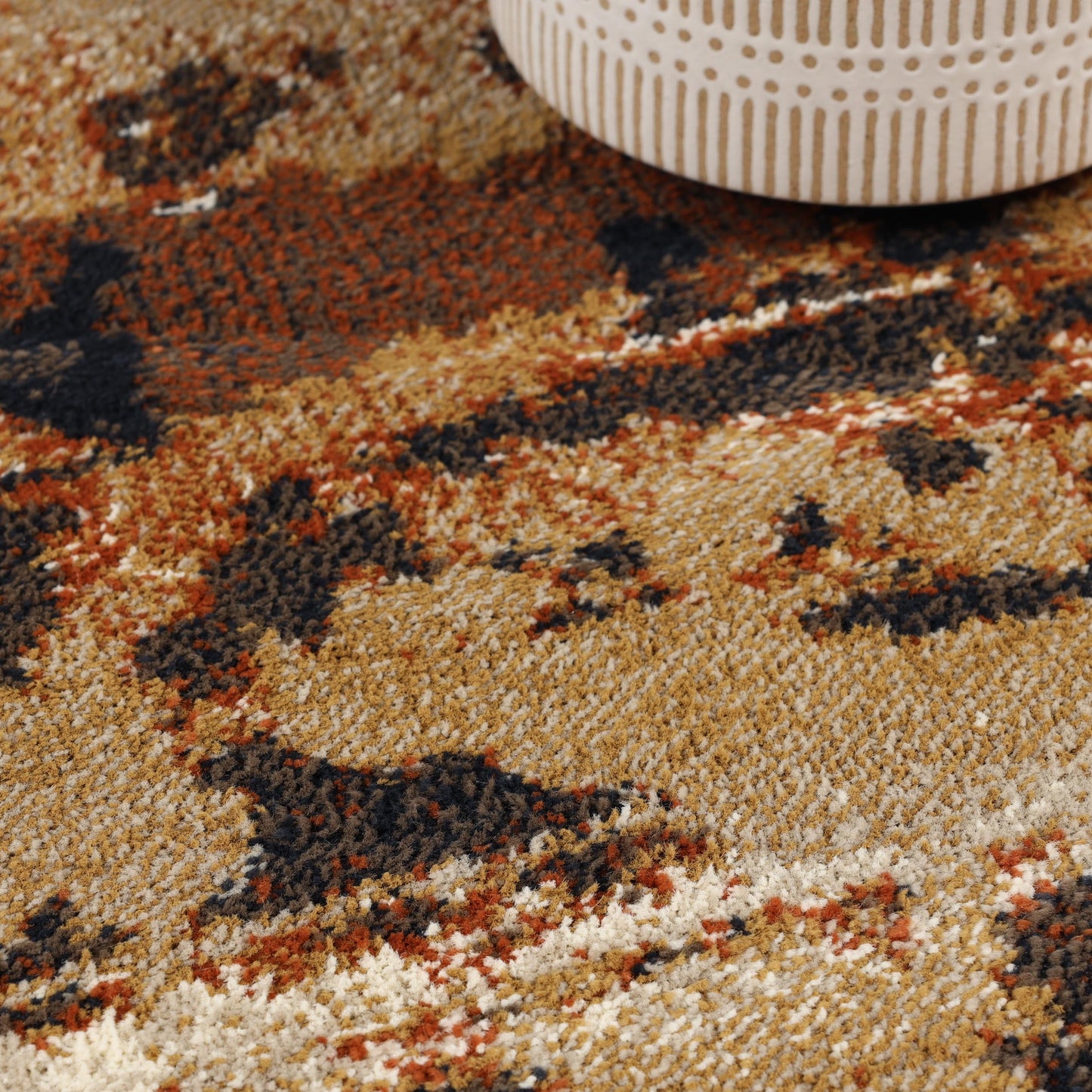 Damara Splatter Abstract Indoor Area Rug or Runner Rug