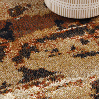 Damara Splatter Abstract Indoor Area Rug or Runner Rug