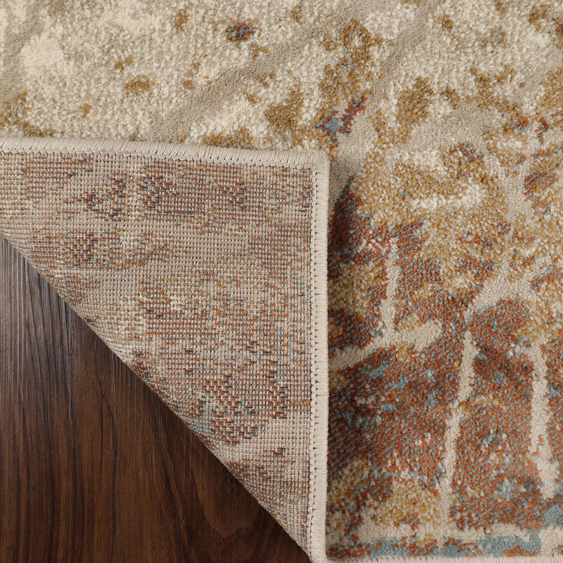 Superior Fifi Modern Branches Indoor Area Rug or Runner - Cream-Rust
