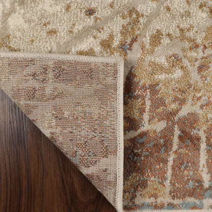 Superior Fifi Modern Branches Indoor Area Rug or Runner - Cream-Rust