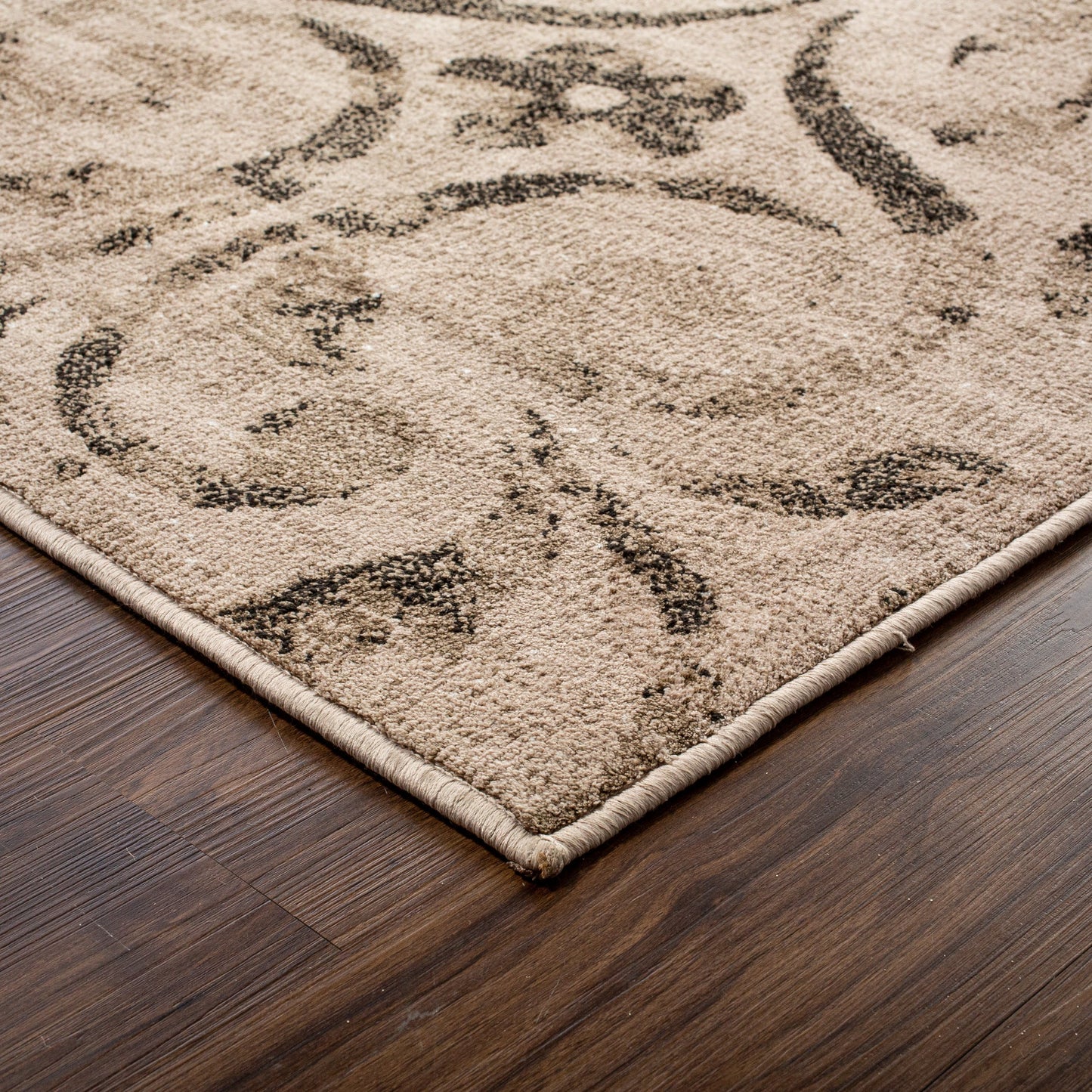 Superior Lovina Classic Scrolling Vine Indoor Area Rug  - Bronze
