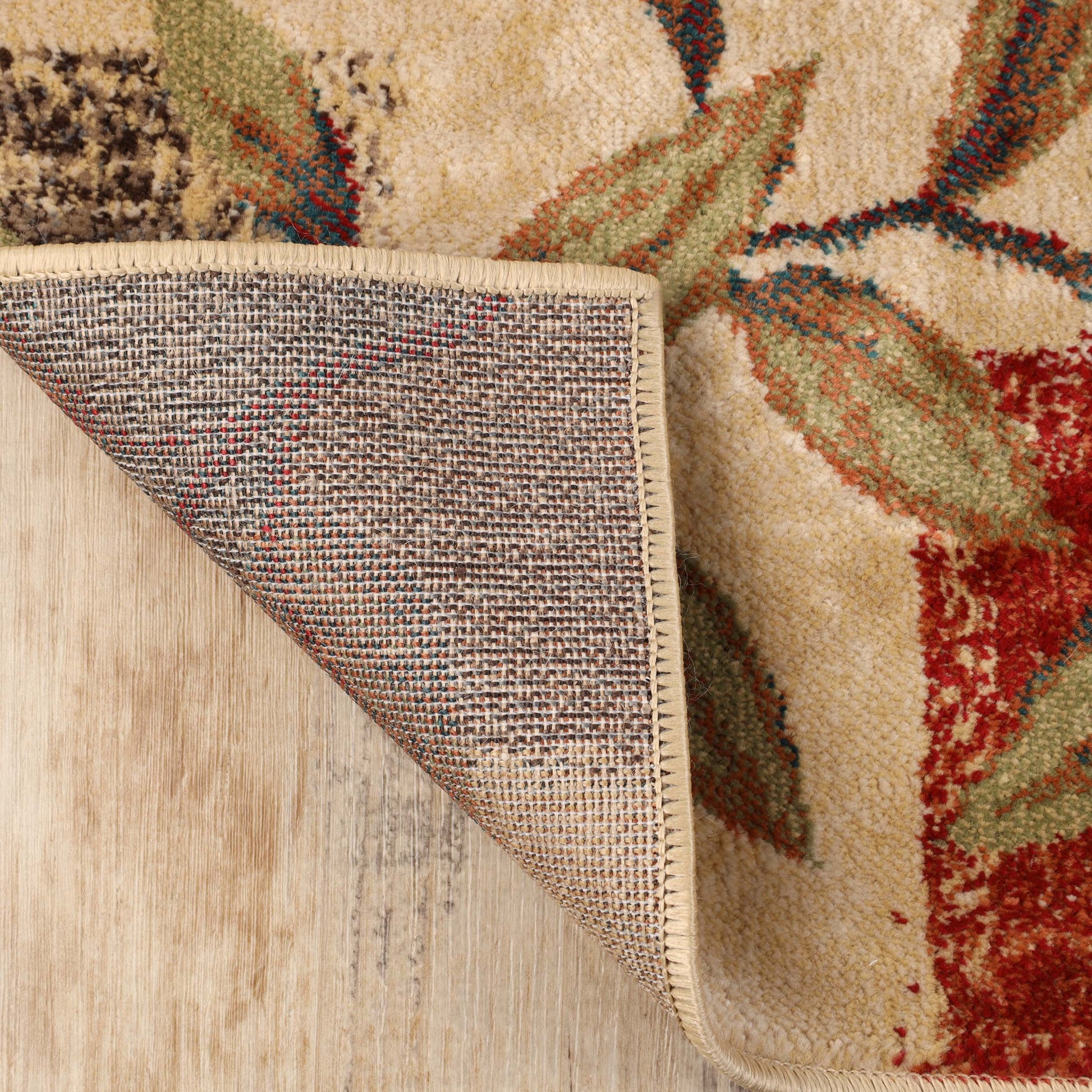 Superior Zedler Patchwork Rustic Leaves Indoor Area Rug or Runner 