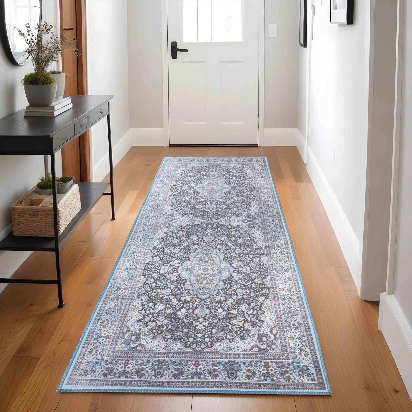 Fiorella Modern Farmhouse Floral Oriental Medallion Indoor Area Rug