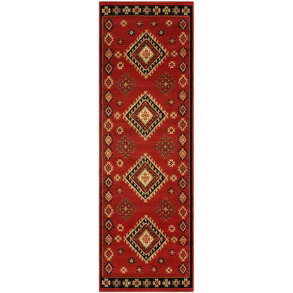 Santa Fe Southwestern Geometric Tribal Indoor Area Rug - Red