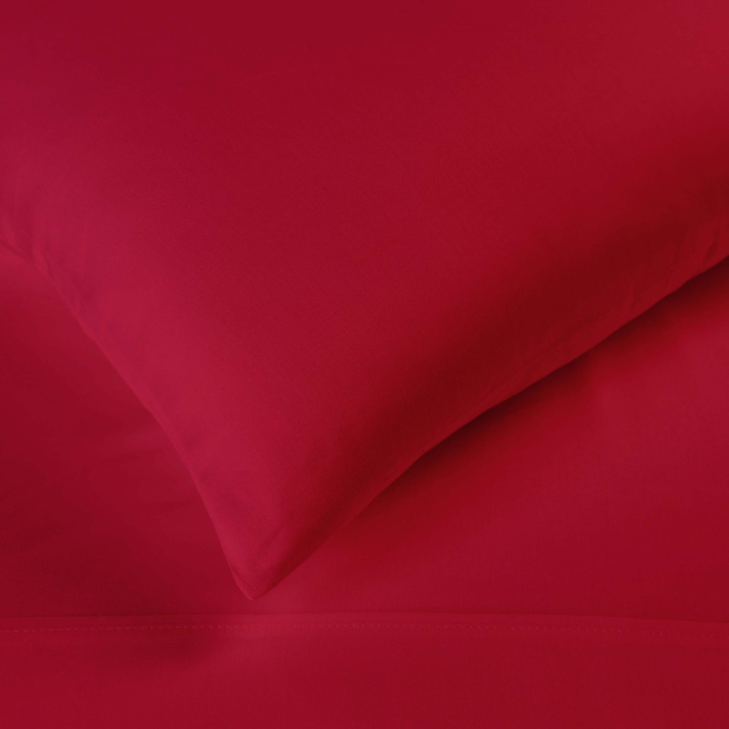 Egyptian Cotton 300 Thread Count Solid Deep Pocket Sheet Set - Red