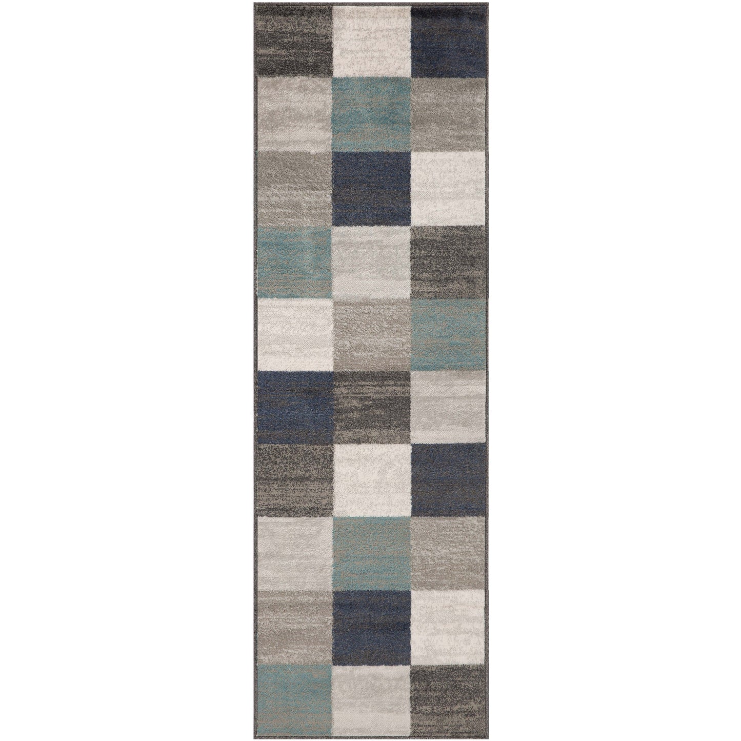Superior Rockaway Geometric Checkered Rivulet Transitional Area Rug -  Rivulet