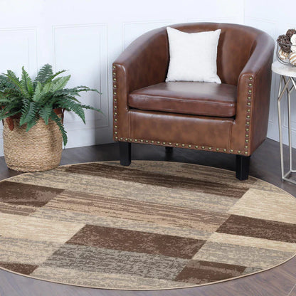 Rockwood Modern Geometric Patchwork Indoor Area Rug or Runner - Slate