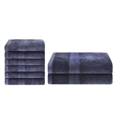 Ultra-Soft Rayon from Bamboo Cotton Blend Bath and Hand Towel Set