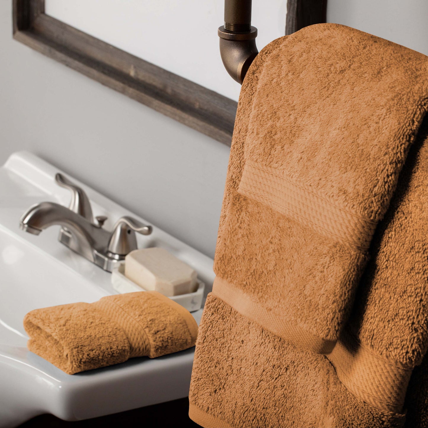 Madison Egyptian Cotton Pile Plush Heavyweight 3 Piece Towel Set