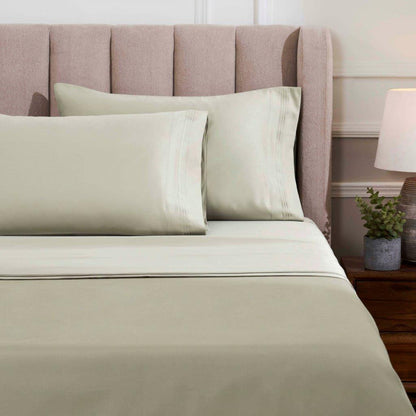Egyptian Cotton 1500 Thread Count Eco Friendly Solid Sheet Set - Sage