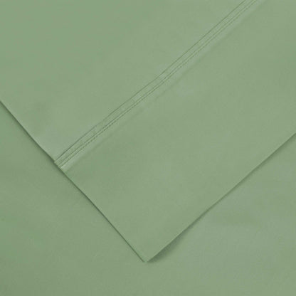 600 Thread Count Lyocell Blend Solid Deep Pocket Bed Sheet Set - Sage