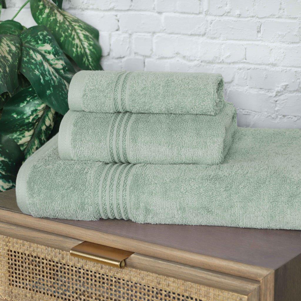 Egyptian Cotton Highly Absorbent Solid Ultra Soft Towel Set Collection