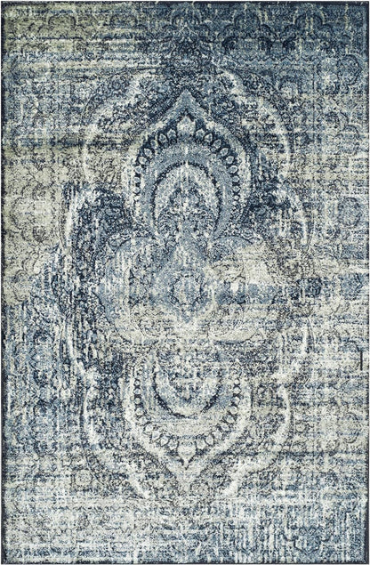 Salford Modern Medallion Non-Slip Indoor Area Rug or Runner