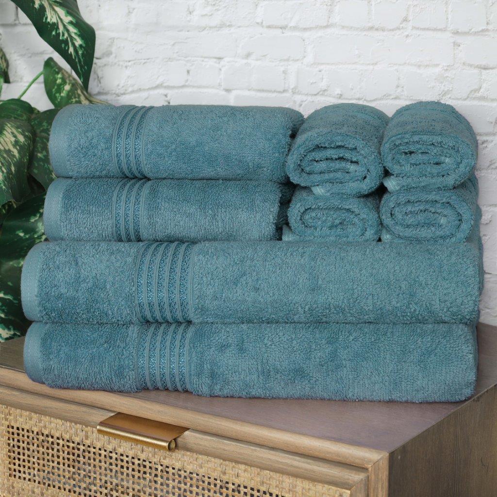 Egyptian Cotton Highly Absorbent Solid Ultra Soft Towel Set Collection