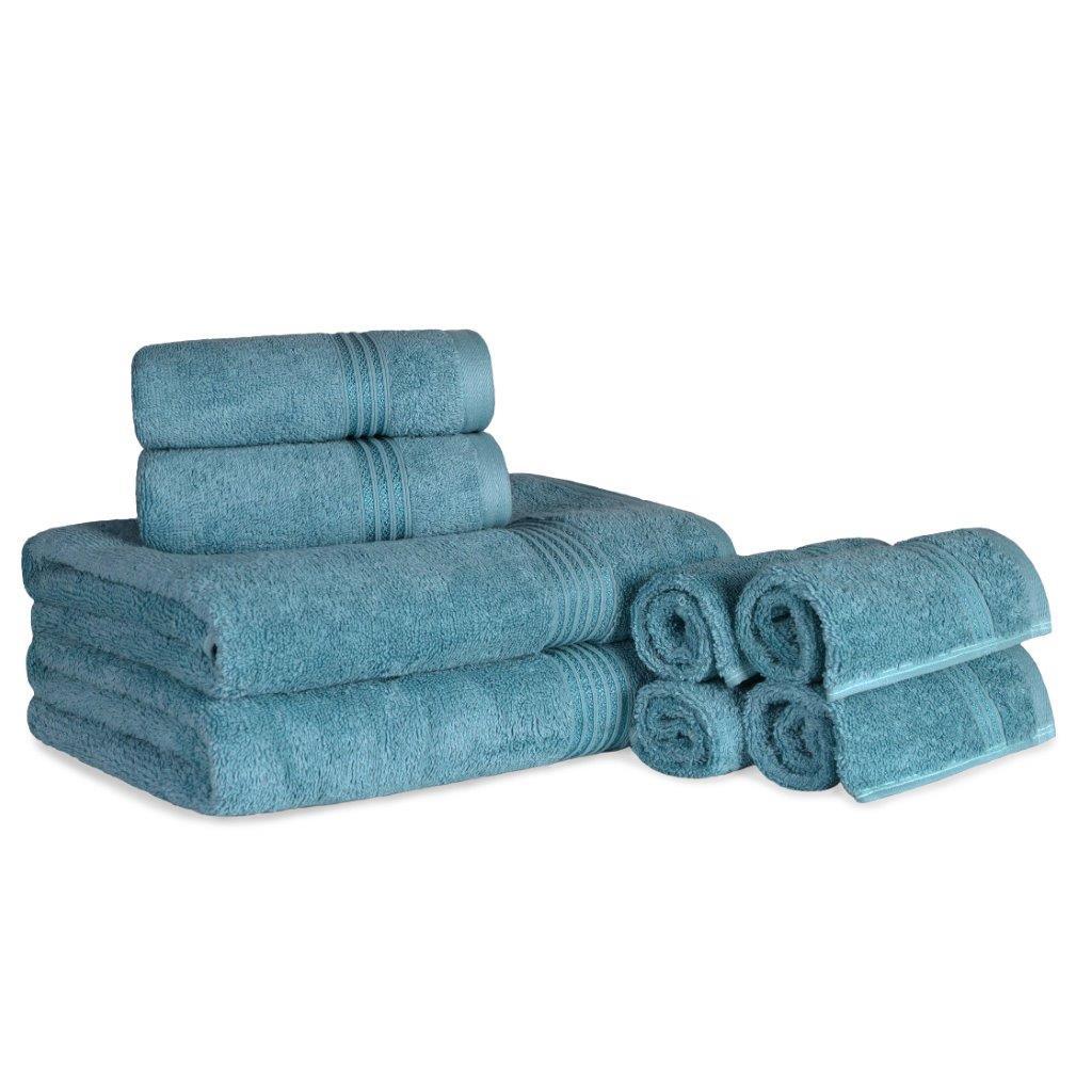 Egyptian Cotton Highly Absorbent Solid Ultra Soft Towel Set Collection