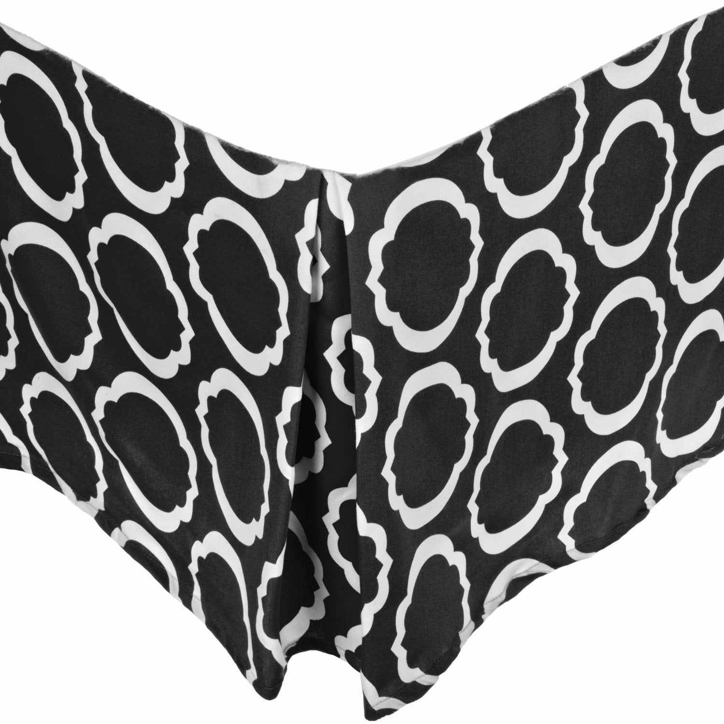 Superior Cotton Blend 15 Inch Drop Bed Skirt - Black/White