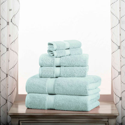 Madison Egyptian Cotton Pile Plush Heavyweight 6 Piece Towel Set
