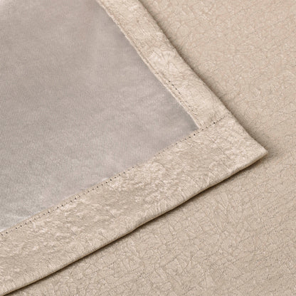 Blackout Senna Solid Textured Grommet Curtain Panels - Beige