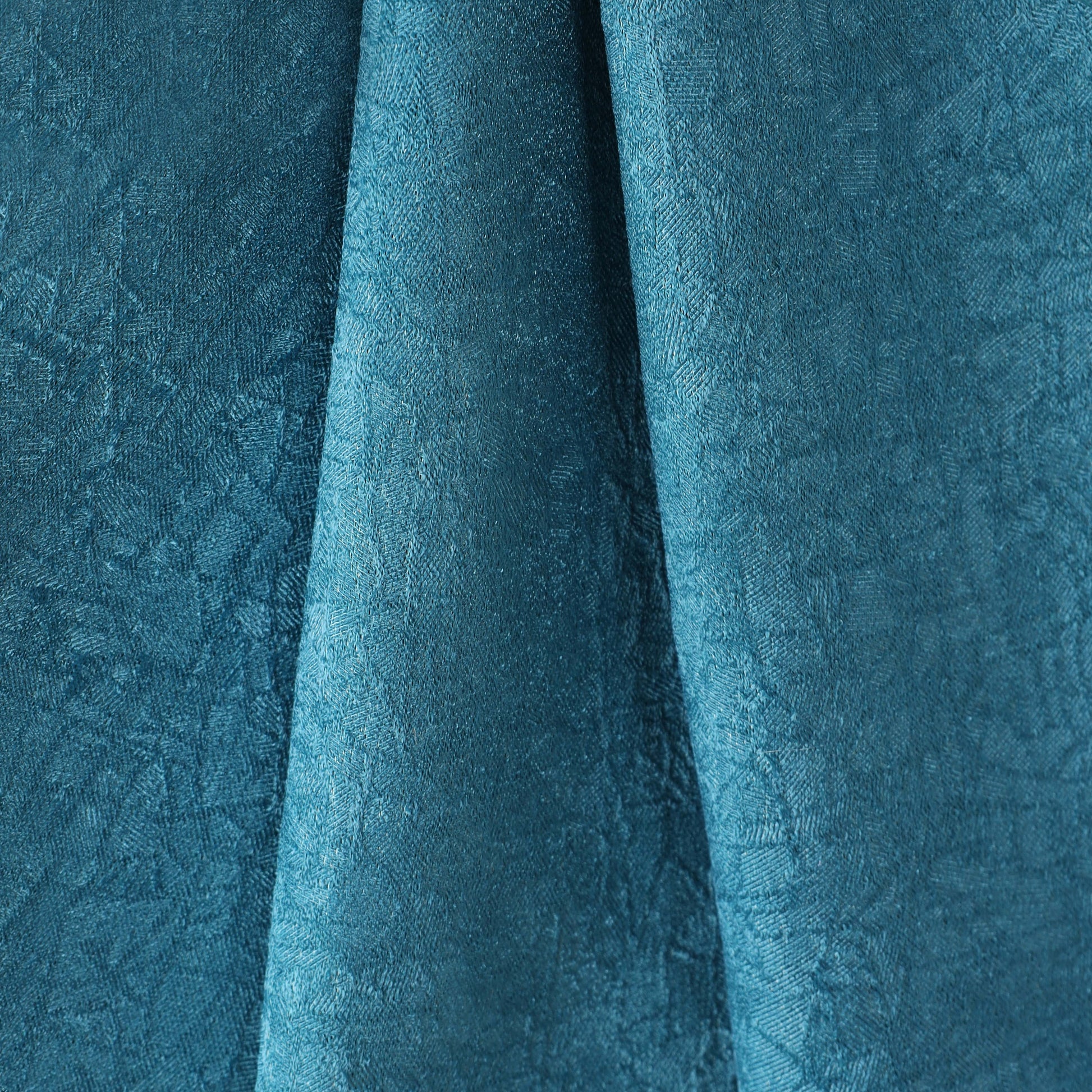 Blackout Senna Solid Textured Grommet Curtain Panels - Deep Sea