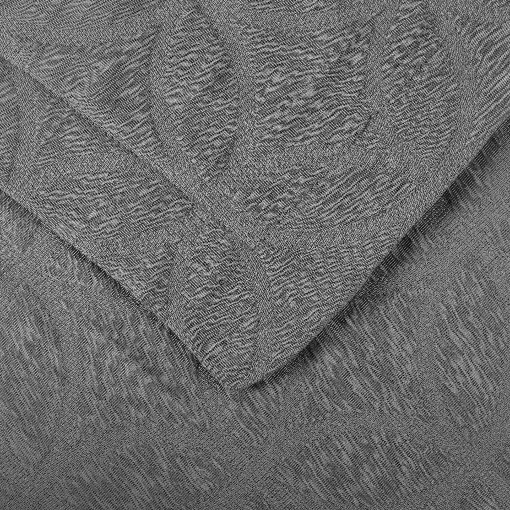 Serenity Cotton Matelasse Weave Jacquard Celtic Circle Bedspread Set - Grey