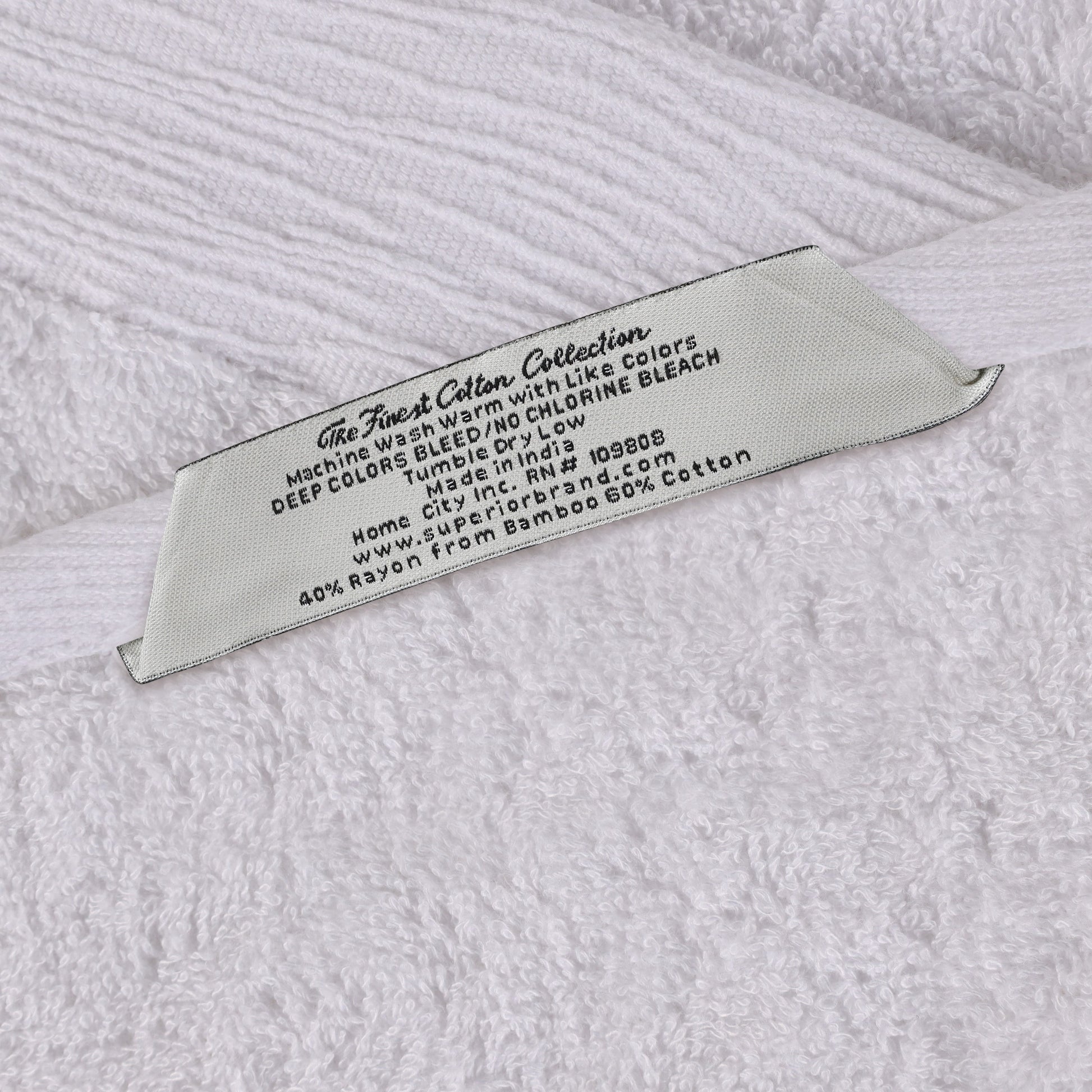 Rayon from Bamboo Eco-Friendly Fluffy Soft Solid - White