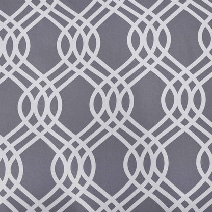 Ribbon Trellis Washable Room Darkening Blackout Curtains, Set of 2