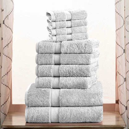 Madison Egyptian Cotton Pile Plush Heavyweight 10 Piece Towel Set