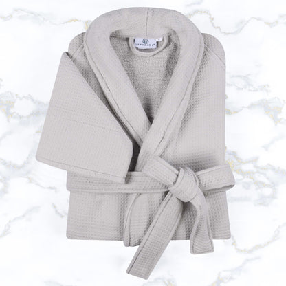 Waffle Weave Cotton Soft Lightweight Oversized Unisex Adult Bath Robe