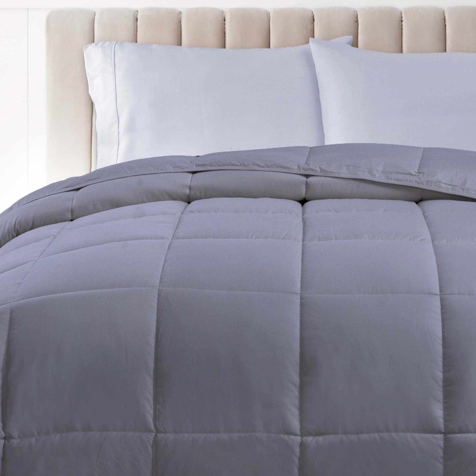 Classic All-Season Reversible Down Alternative Comforter - Silver