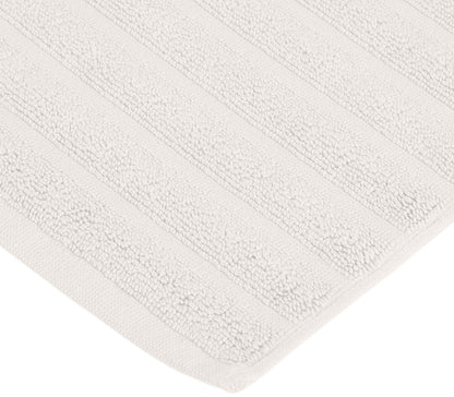 Lined 100% Cotton 1000 GSM 2-Piece Bath Mat Set - Silver