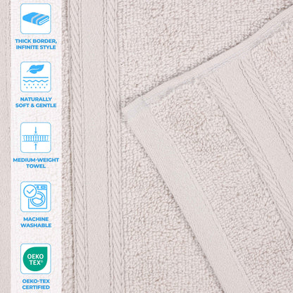 Belmont Zero Twist Cotton Medium Weight 3 Piece Towel Set