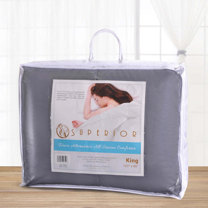 Classic All-Season Reversible Down Alternative Comforter - Silver