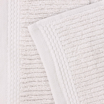 Milo Smart Twist Cotton Solid Ribbed 3 Piece Towel Set