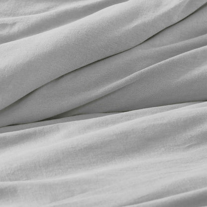 Orion Cotton Linen Garment 3 Piece Duvet Cover Set With Pillow Shams
