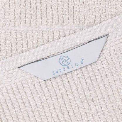 Milo Smart Twist Cotton Solid Ribbed 3 Piece Towel Set