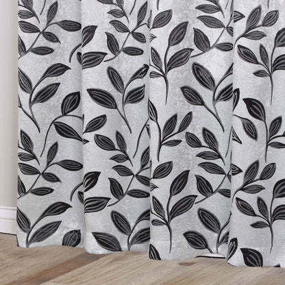 Leaves Room Darkening Grommet Blackout Curtain Panels, Set of 2