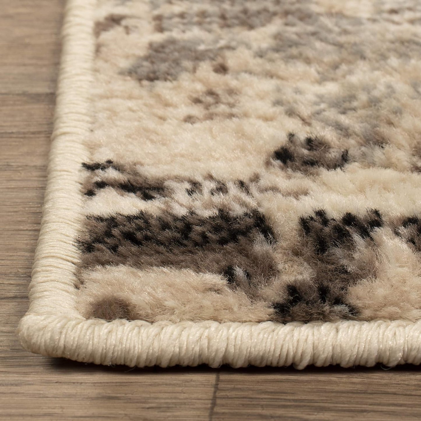 Tamara Modern Farmhouse Floral Damask Indoor Area Rug - Slate