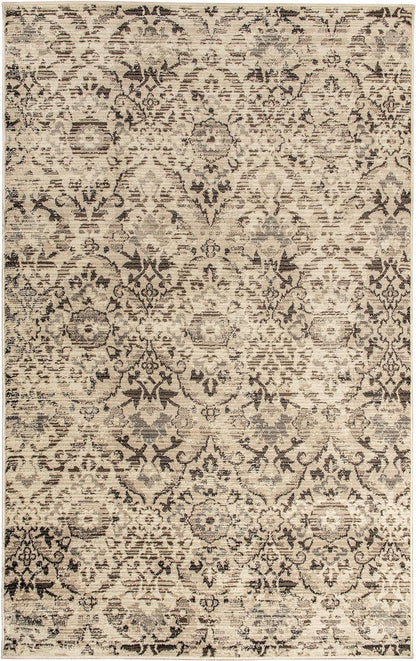 Tamara Modern Farmhouse Floral Damask Indoor Area Rug - Slate