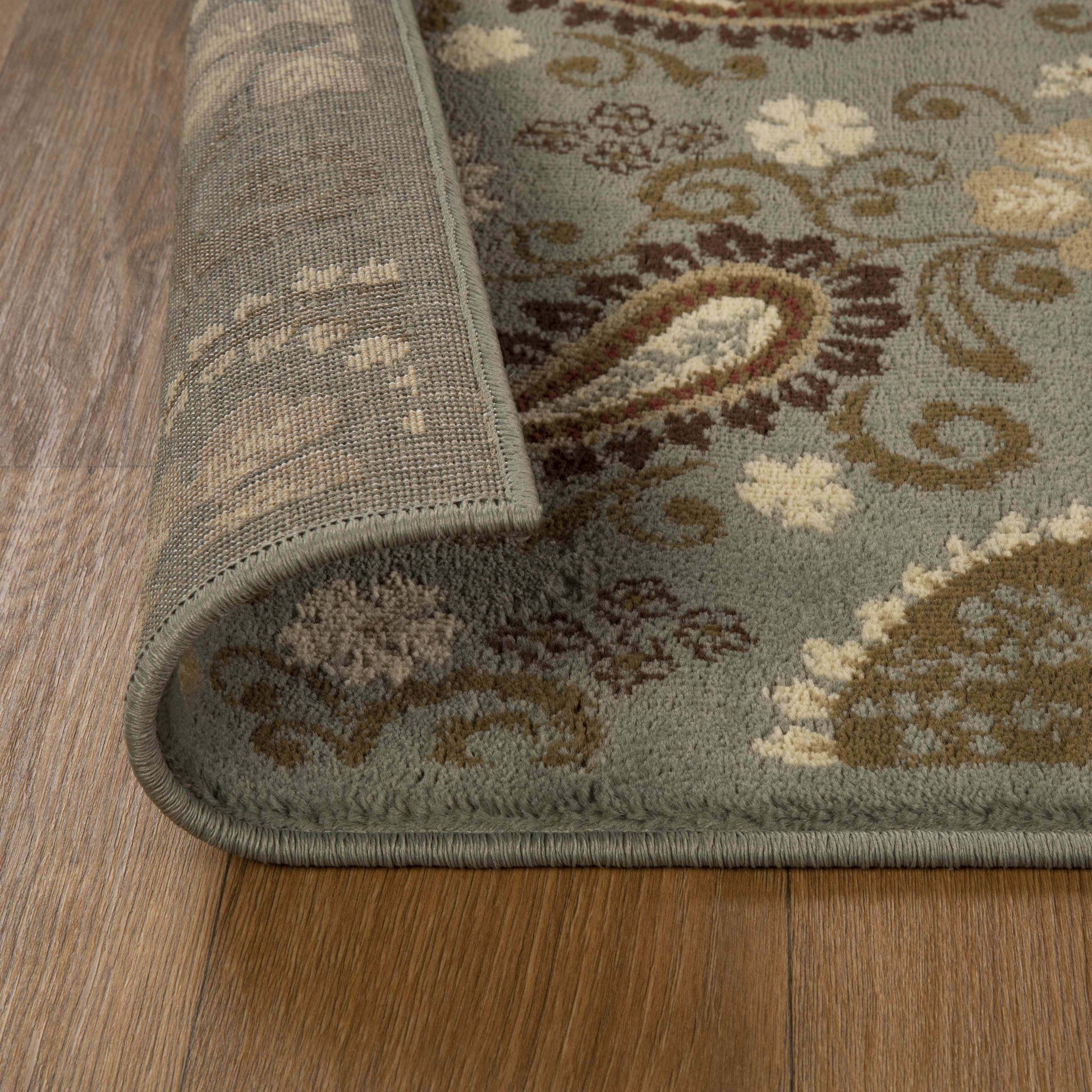 Parkway Vintage Floral Indoor Area Rug or Runner Rug - Slate