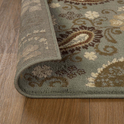 Parkway Vintage Floral Indoor Area Rug or Runner Rug - Slate