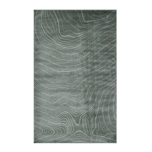 Veer Modern Abstract Wood Grain Indoor Area Rug or Runner - Slate