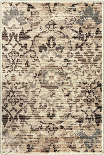 Tamara Modern Farmhouse Floral Damask Indoor Area Rug - Slate