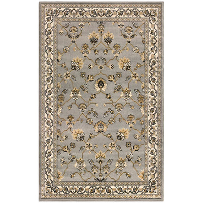 Kingfield Traditional Style Area Rug Or Door Mat or Runner Rug - Slate