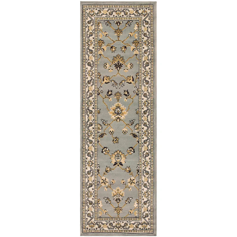 Kingfield Traditional Style Area Rug Or Door Mat or Runner Rug - Slate